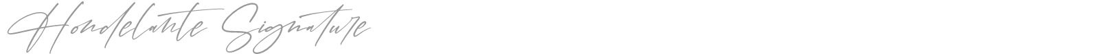 Hondelante Signature font preview